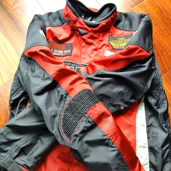 SIMPSON Leather Motorcycle Racing Jacket - Picture 2 of 14